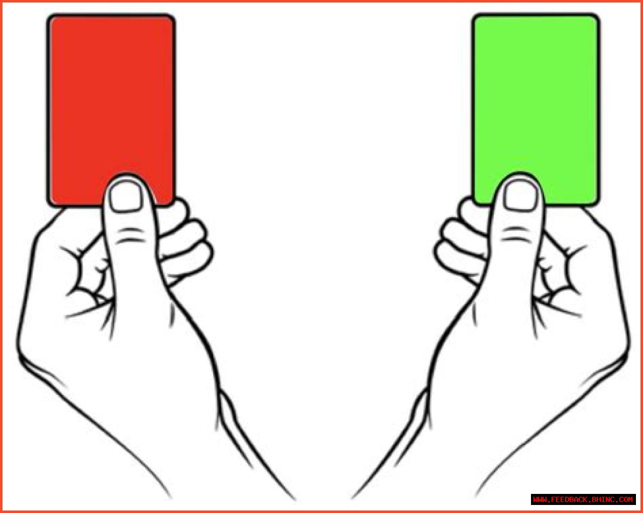 Game with red blue yellow and green cards