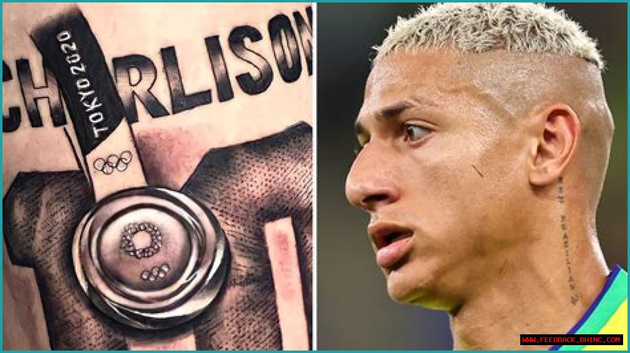 Richarlison’s New Tattoo: A Tribute to Brazilian Football Legends Neymar and Ronaldo Lima