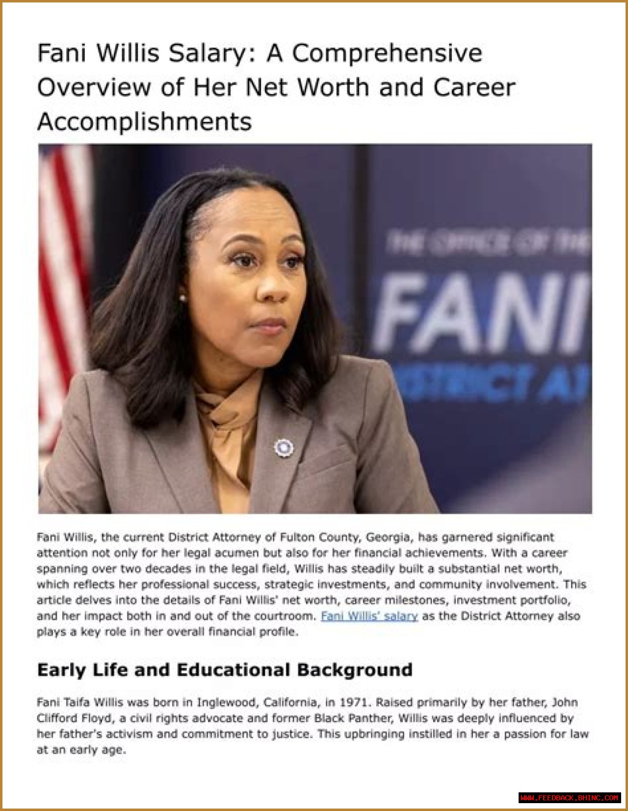 Uncovering Fani Willis' Salary: A Comprehensive Look