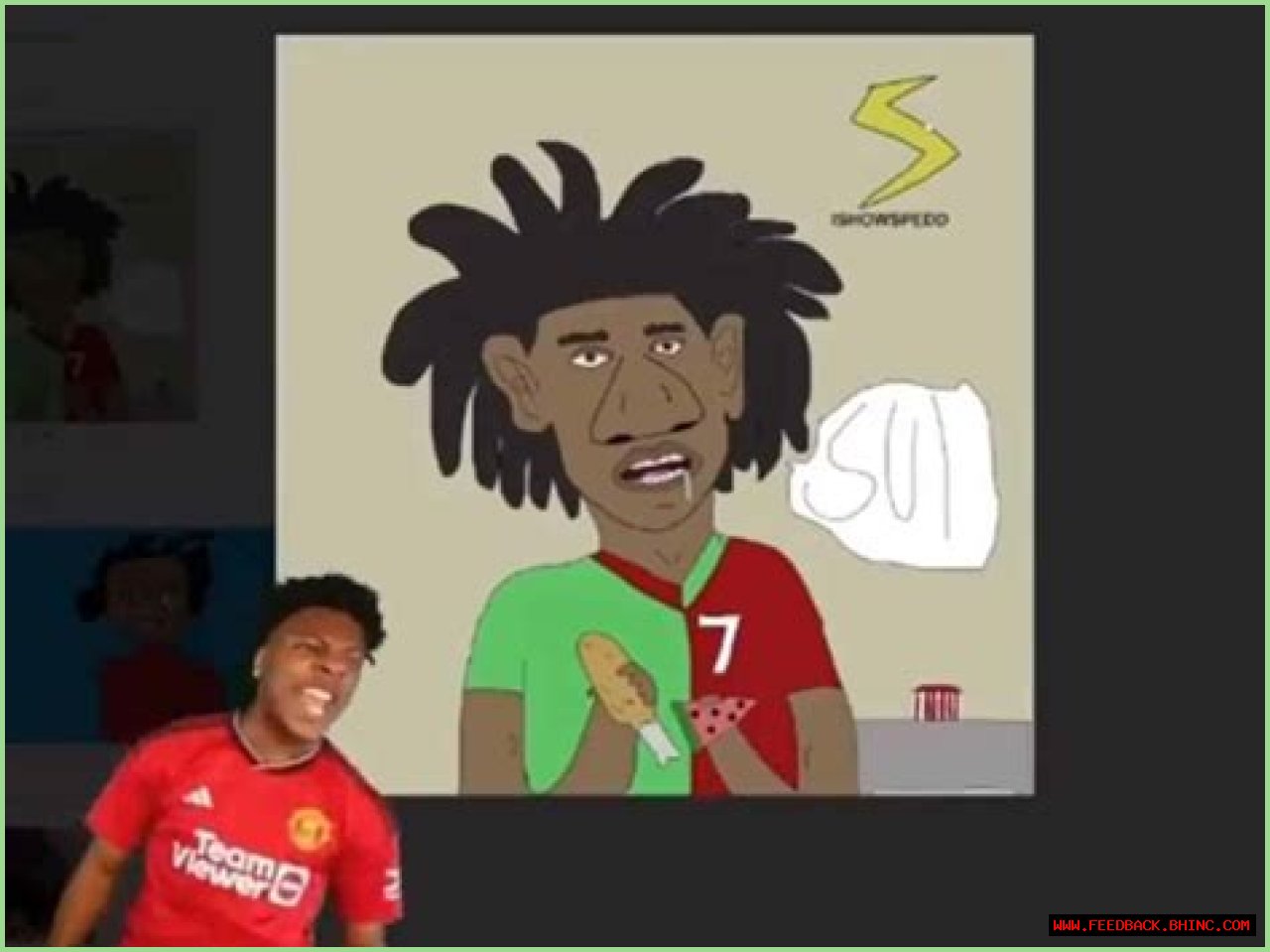 WATCH: “F*ck that sh*t,” IShowSpeed rages out on a ‘Racist’ fan art