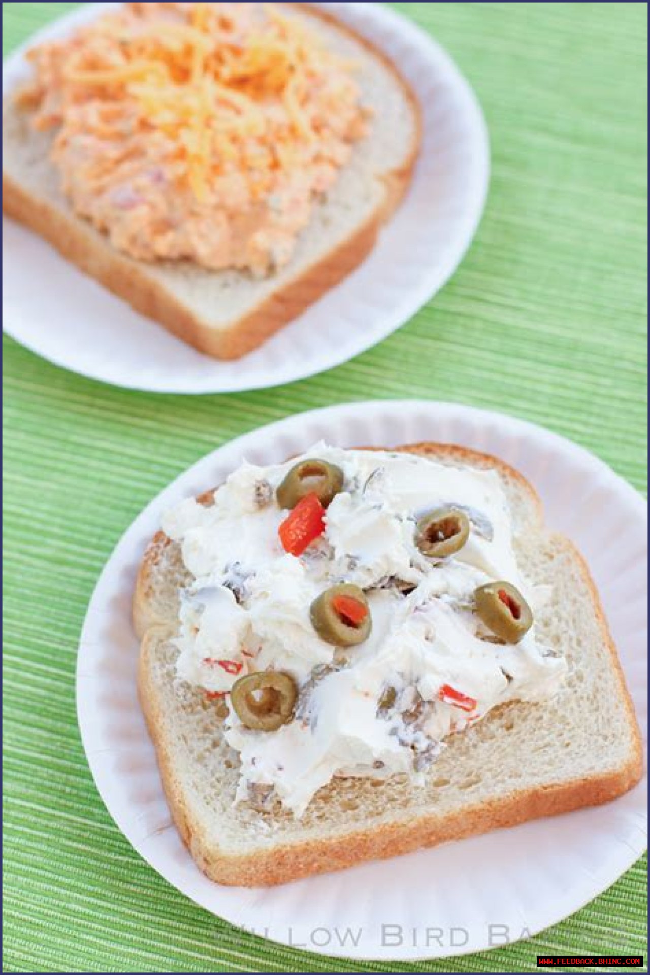 White spread for sandwiches for short